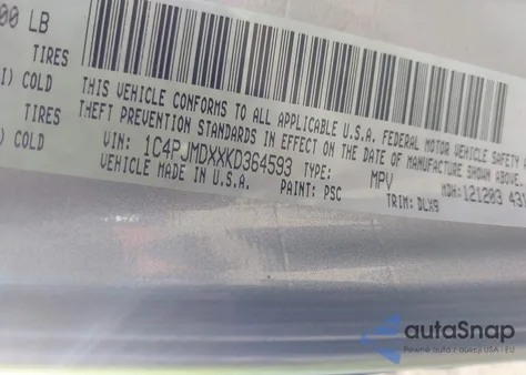 2019 Jeep Cherokee Limited 4X4 from USA, damaged, VIN 1C4PJMDXXKD364593